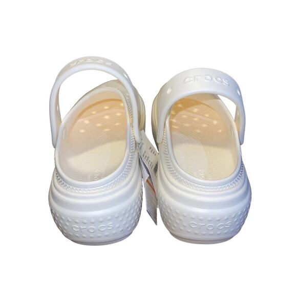 Crocs Stomp Slip on Clogs Chalk White Platform Size 10 Chunky Sole Comfort NWT - Picture 3 of 6